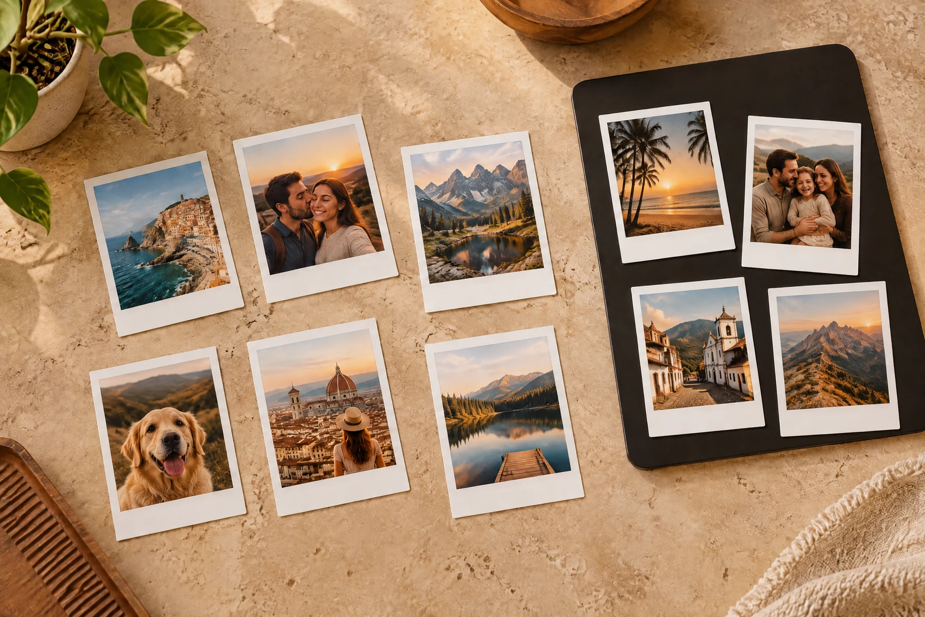 Kit de 10 fotos-ímã Polaroid